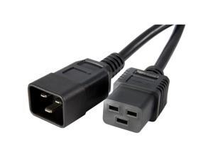 StarTech Model PXTC19C201 1 ft. Computer Power Cord - C19 to C20 StarTech Model PXTC19C201 1 ft. Computer Power Cord - C19 to C20