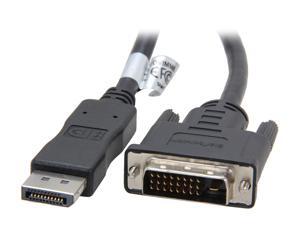 StarTech DP2DVIMM6 6 ft. Black Connector A: 1 - DisplayPort (20 pin) Male Connector B: 1 - DVI-D (25 pin) Male Video Converter Cable M-M StarTech DP2DVIMM6 6 ft. Black Connector A: 1 - DisplayPort (20 pin) Male Connector B: 1 - DVI-D (25 pin) Male Video Converter Cable M-M