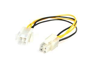 StarTech ATXP4EXT 8" 8in ATX12V 4 Pin P4 CPU Power Extension Cable M-F StarTech ATXP4EXT 8" 8in ATX12V 4 Pin P4 CPU Power Extension Cable M-F