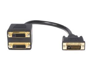 StarTech DVISPL1DD Black 1 ft. 1 x DVI-D to 2 x DVI-D Digital Video Splitter DVI-D to 2 x DVI-D Digital Video Splitter Cable - M/F StarTech DVISPL1DD Black 1 ft. 1 x DVI-D to 2 x DVI-D Digital Video Splitter DVI-D to 2 x DVI-D Digital Video Splitter Cable - M/F