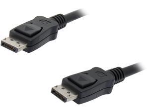 StarTech DISPLPORT3L 3 ft. Black Connector A: 1 - DisplayPort (20 pin) Male
Connector B: 1 - DisplayPort (20 pin) Male DisplayPort Cable with Latches - M/M Male to Male StarTech DISPLPORT3L 3 ft. Black Connector A: 1 - DisplayPort (20 pin) Male
Connector B: 1 - DisplayPort (20 pin) Male DisplayPort Cable with Latches - M/M Male to Male