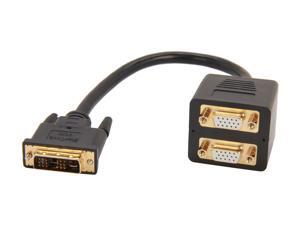 StarTech DVISPL1VV Black 1 ft. Cable StarTech DVISPL1VV Black 1 ft. Cable