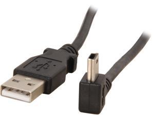 StarTech USB2HABM3LA 3 ft. Black Mini USB Cable - A to Left Angle Mini B StarTech USB2HABM3LA 3 ft. Black Mini USB Cable - A to Left Angle Mini B