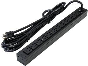 CyberPower PDU15B12R Basic 1U 120V 15 ft. 12-Outlets Power Distribution Unit CyberPower PDU15B12R Basic 1U 120V 15 ft. 12-Outlets Power Distribution Unit