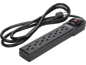 CyberPower CSB606 6' 6 Outlets 900 Joules Essential Surge Suppressor CyberPower CSB606 6' 6 Outlets 900 Joules Essential Surge Suppressor