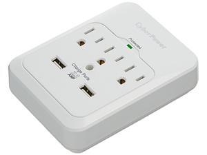 CyberPower CSP300WUR1 Surge Protector 3-AC Outlet with 2 USB Charging Ports CyberPower CSP300WUR1 Surge Protector 3-AC Outlet with 2 USB Charging Ports