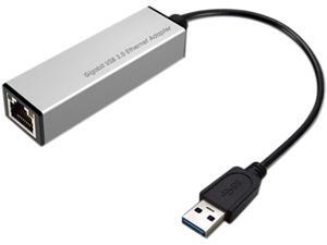 SuperSpeed USB 3.0 to 10/100/1000 Gigabit Ethernet Network Adapter for Windows, Mac and Linux - USB to Ethernet - USB to RJ45 (Silver, Aluminum) SuperSpeed USB 3.0 to 10/100/1000 Gigabit Ethernet Network Adapter for Windows, Mac and Linux - USB to Ethernet - USB to RJ45 (Silver, Aluminum)