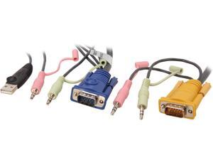 IOGEAR 15 feet Micro-Lite Bonded All-in-One USB KVM Cable G2L5305U IOGEAR 15 feet Micro-Lite Bonded All-in-One USB KVM Cable G2L5305U