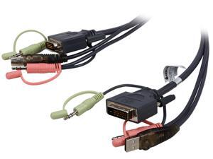 IOGEAR 16 ft. Dual-Link DVI KVM Cable, USB and Audio/Mic, TAA Compliant G2L7D05UDTAA IOGEAR 16 ft. Dual-Link DVI KVM Cable, USB and Audio/Mic, TAA Compliant G2L7D05UDTAA