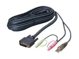 IOGEAR 6 ft. Dual-Link DVI KVM Cable, with USB and Audio/Mic G2L7D02UD IOGEAR 6 ft. Dual-Link DVI KVM Cable, with USB and Audio/Mic G2L7D02UD