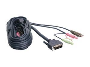 IOGEAR 10 ft. Single Link DVI-I USB KVM Cable G2L7D03UI IOGEAR 10 ft. Single Link DVI-I USB KVM Cable G2L7D03UI