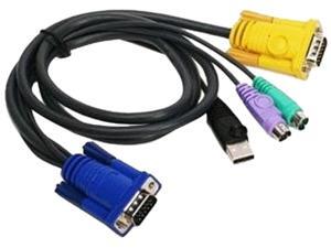 Iogear PS/2-USB KVM Cable - 10ft Iogear PS/2-USB KVM Cable - 10ft