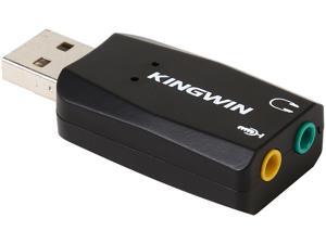 KINGWIN USB-3DSA Mono Microphone-Input Jack, Stereo Output Jack, USB type A KINGWIN USB-3DSA Mono Microphone-Input Jack, Stereo Output Jack, USB type A