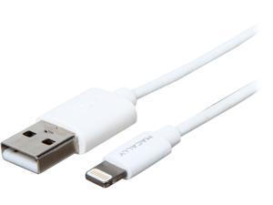 Macally MiSynCableL3W 3 ft. White Cable Macally MiSynCableL3W 3 ft. White Cable