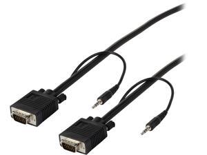 Tripp Lite P504-006 6 ft. HD15M to HD15M SVGA/VGA Monitor Cable w/Built-in Audio connectors Tripp Lite P504-006 6 ft. HD15M to HD15M SVGA/VGA Monitor Cable w/Built-in Audio connectors