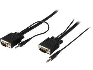 Tripp Lite P504-015 15 ft. HD15M to HD15M SVGA/VGA Monitor Cable w/Built-in Audio connectors Tripp Lite P504-015 15 ft. HD15M to HD15M SVGA/VGA Monitor Cable w/Built-in Audio connectors