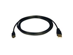 Tripp Lite U030-003 3 ft. Black USB2.0 A Male to 5Pin Mini-B Male Gold Device Cable Tripp Lite U030-003 3 ft. Black USB2.0 A Male to 5Pin Mini-B Male Gold Device Cable