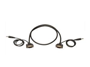 Tripp Lite P504-006-SM 6 ft. SVGA/VGA Compact RGB Coax Monitor Cable with Audio ( HD15 M/M, 3.5mm M/M ) Tripp Lite P504-006-SM 6 ft. SVGA/VGA Compact RGB Coax Monitor Cable with Audio ( HD15 M/M, 3.5mm M/M )