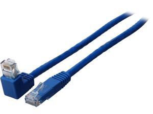 TRIPP LITE N204-010-BL-DN 10 ft. Cat 6 Blue Gigabit Right Angle Down to Straight Patch Cable TRIPP LITE N204-010-BL-DN 10 ft. Cat 6 Blue Gigabit Right Angle Down to Straight Patch Cable