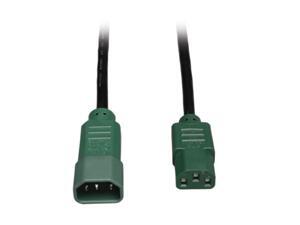 Tripp Lite Model P004-004-GN 4 ft. 18 AWG Power Cord w/ Green Connectors Tripp Lite Model P004-004-GN 4 ft. 18 AWG Power Cord w/ Green Connectors