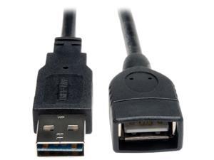 Tripp Lite Universal Reversible USB 2.0 A-Male to A-Female Extension Cable - 10ft Tripp Lite Universal Reversible USB 2.0 A-Male to A-Female Extension Cable - 10ft