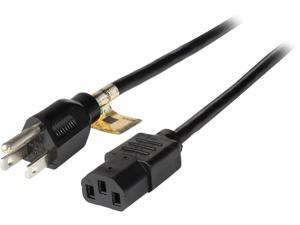 Tripp Lite Model P006-001 1 ft. Black 18AWG (0.824mm2), SJT, 10A, 125V NEMA 5-15P to IEC-320-C13 Power Cord Male to Female Tripp Lite Model P006-001 1 ft. Black 18AWG (0.824mm2), SJT, 10A, 125V NEMA 5-15P to IEC-320-C13 Power Cord Male to Female