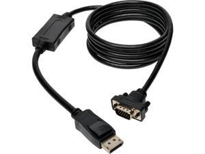 Tripp Lite DisplayPort to Active VGA Cable Adapter, DP with Latches to HD-15 Adapter (M/M), 6-ft. (P581-006-VGA) Tripp Lite DisplayPort to Active VGA Cable Adapter, DP with Latches to HD-15 Adapter (M/M), 6-ft. (P581-006-VGA)