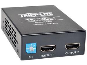 Tripp Lite B126-2A0 2-Port HDMI Over Cat5 Cat6 Audio Video Extender Remote Unit TAA Tripp Lite B126-2A0 2-Port HDMI Over Cat5 Cat6 Audio Video Extender Remote Unit TAA