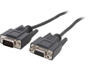 C2G 52033 25ft DB9 M/F Extension Cable - Black C2G 52033 25ft DB9 M/F Extension Cable - Black