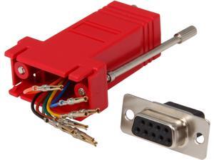C2G 02944 RJ45 to DB9 Female Modular Adapter - Red C2G 02944 RJ45 to DB9 Female Modular Adapter - Red