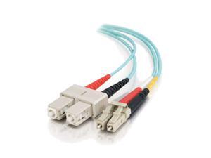 C2G 33053 3m 10 Gb LC/SC Duplex 50/125 Multimode Fiber Patch Cable - Aqua C2G 33053 3m 10 Gb LC/SC Duplex 50/125 Multimode Fiber Patch Cable - Aqua