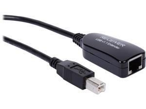 C2G 29353 10" Black 1-Port USB Superbooster Dongle RJ45 Female to USB B Male - Receiver C2G 29353 10" Black 1-Port USB Superbooster Dongle RJ45 Female to USB B Male - Receiver
