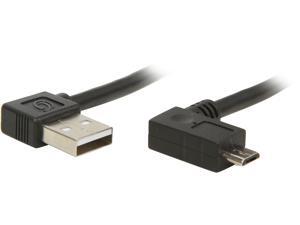 C2G 28115 9.8 ft Black USB 2.0 A Right Angle Male to Micro-USB B Right Angle Male Cable C2G 28115 9.8 ft Black USB 2.0 A Right Angle Male to Micro-USB B Right Angle Male Cable