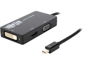 Tripp Lite Keyspan Mini Displayport to VGA/DVI/HDMI All-in-One Cable Adapter, Converter for MDP, 6-in. (P137-06N-HDV) Tripp Lite Keyspan Mini Displayport to VGA/DVI/HDMI All-in-One Cable Adapter, Converter for MDP, 6-in. (P137-06N-HDV)