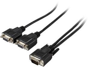 Tripp Lite P516-006-HR 6 Feet High Resolution VGA Monitor Y Splitter Cable (HD15 M to 2x HD15 F) Tripp Lite P516-006-HR 6 Feet High Resolution VGA Monitor Y Splitter Cable (HD15 M to 2x HD15 F)