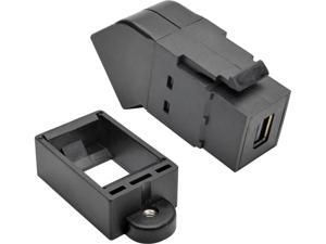 Tripp Lite Mini DisplayPort to DisplayPort All-in-One Keystone/Panel Mount Angled Adapter, MDP to DP (F/F), Black (P169-000-KPA-BK) Tripp Lite Mini DisplayPort to DisplayPort All-in-One Keystone/Panel Mount Angled Adapter, MDP to DP (F/F), Black (P169-000-KPA-BK)