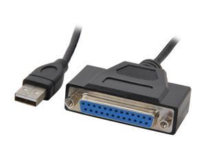 CABLES UNLIMITED Model USB-1475-06 USB to Parallel DB25 Female Printer Cable CABLES UNLIMITED Model USB-1475-06 USB to Parallel DB25 Female Printer Cable