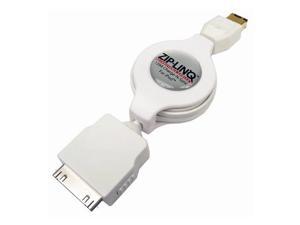 ZIP-LINQ ZIP-DATA-A02 Retractable iPod Firewire Charge and Synch Cable ZIP-LINQ ZIP-DATA-A02 Retractable iPod Firewire Charge and Synch Cable