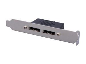 StarTech ESATAPLT2M 2-Port SATA to eSATA Plate Adapter - F/M StarTech ESATAPLT2M 2-Port SATA to eSATA Plate Adapter - F/M