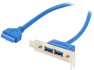 StarTech USB3SPLATELP 2 Port USB 3.0 A Female Low Profile Slot Plate Adapter StarTech USB3SPLATELP 2 Port USB 3.0 A Female Low Profile Slot Plate Adapter