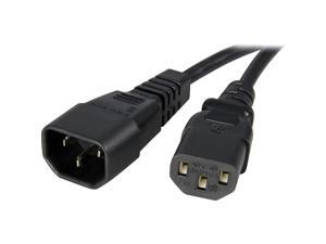 StarTech Model PXT1002 2 ft Standard Computer Power Cord Extension,C14 to C13 StarTech Model PXT1002 2 ft Standard Computer Power Cord Extension,C14 to C13