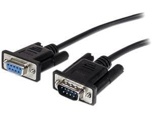 StarTech.com 0.5m Black Straight Through DB9 RS232 Serial Cable - M/F StarTech.com 0.5m Black Straight Through DB9 RS232 Serial Cable - M/F