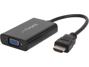StarTech HD2VGAA2 HDMI to VGA Video Adapter Converter with Audio for Desktop PC / Laptop / Ultrabook - 1920 x 1200 StarTech HD2VGAA2 HDMI to VGA Video Adapter Converter with Audio for Desktop PC / Laptop / Ultrabook - 1920 x 1200