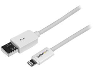 StarTech USBLT2MW White White Apple 8-pin Lightning Connector to USB Cable for iPhone / iPod / iPad StarTech USBLT2MW White White Apple 8-pin Lightning Connector to USB Cable for iPhone / iPod / iPad