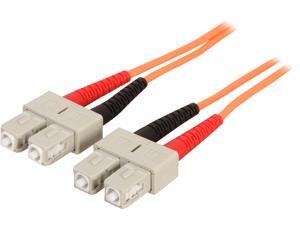StarTech 50FIBPSCSC2 6.6 ft. OFNP Plenum Multimode 50/125 Duplex Fiber Patch Cable SC - SC M-M StarTech 50FIBPSCSC2 6.6 ft. OFNP Plenum Multimode 50/125 Duplex Fiber Patch Cable SC - SC M-M