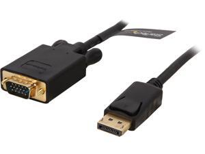 StarTech DP2VGAMM3B 3 ft. Black DisplayPort (20 pin) Latching to VGA (15 pin; High Density D-Sub) Black DisplayPort to VGA Adapter Converter Cable – DP to VGA 1920x1200 M-M StarTech DP2VGAMM3B 3 ft. Black DisplayPort (20 pin) Latching to VGA (15 pin; High Density D-Sub) Black DisplayPort to VGA Adapter Converter Cable – DP to VGA 1920x1200 M-M