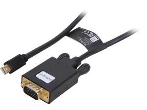 StarTech Model MDP2VGAMM3B 36" Black Mini DisplayPort to VGA Adapter Converter Cable - mDP to VGA 1920 x 1200 M-M StarTech Model MDP2VGAMM3B 36" Black Mini DisplayPort to VGA Adapter Converter Cable - mDP to VGA 1920 x 1200 M-M