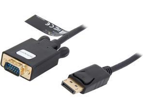StarTech DP2VGAMM10B 10 ft. Black Connector A: 1 - DisplayPort (20 pin) Latching Male Connector B: 1 - VGA (15 pin; High Density D-Sub) Female DisplayPort to VGA Adapter Converter Cable 1920x1200 M-F StarTech DP2VGAMM10B 10 ft. Black Connector A: 1 - DisplayPort (20 pin) Latching Male Connector B: 1 - VGA (15 pin; High Density D-Sub) Female DisplayPort to VGA Adapter Converter Cable 1920x1200 M-F