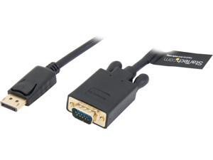 StarTech DP2VGAMM15B 15 ft. Black Connector A 1 - DisplayPort (20 pin) Latching Male
Connector B 1 - VGA (15 pin; High Density D-Sub) Male DisplayPort Cable 1920 x 1200 M-M StarTech DP2VGAMM15B 15 ft. Black Connector A 1 - DisplayPort (20 pin) Latching Male
Connector B 1 - VGA (15 pin; High Density D-Sub) Male DisplayPort Cable 1920 x 1200 M-M