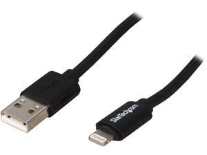 StarTech USBCLT30CMB Black Coiled Black Apple 8-pin Lightning Connector to USB Cable for iPhone / iPod / iPad StarTech USBCLT30CMB Black Coiled Black Apple 8-pin Lightning Connector to USB Cable for iPhone / iPod / iPad